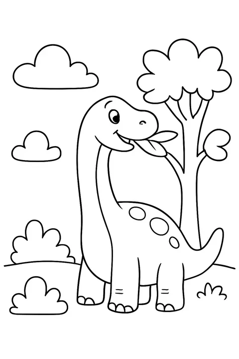 Dibujo de ejemplo: una niña y su perro en el jardín